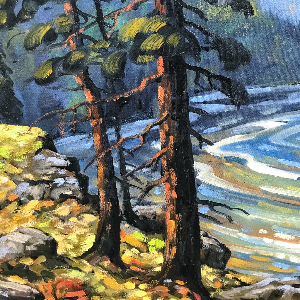 Approaching Storm, Pacific Rim | 20" x 24" Oil on Canvas Rod Charlesworth