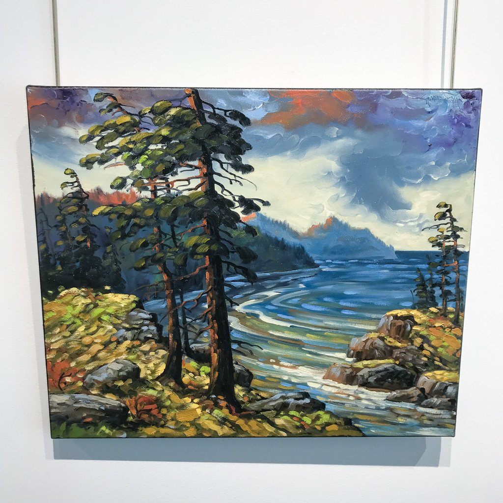 Approaching Storm, Pacific Rim | 20" x 24" Oil on Canvas Rod Charlesworth