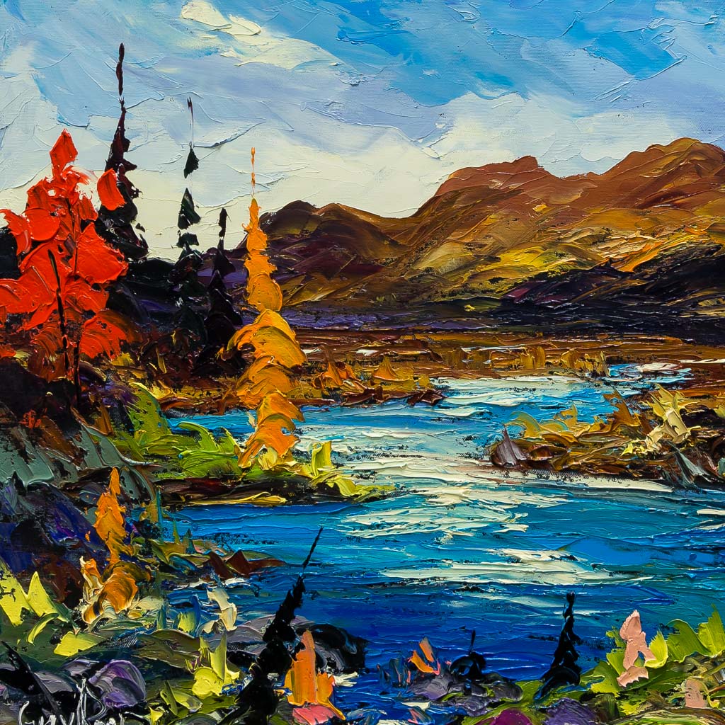 Au Bout de la Rue | 30" x 30" Oil on Canvas Guy Roy