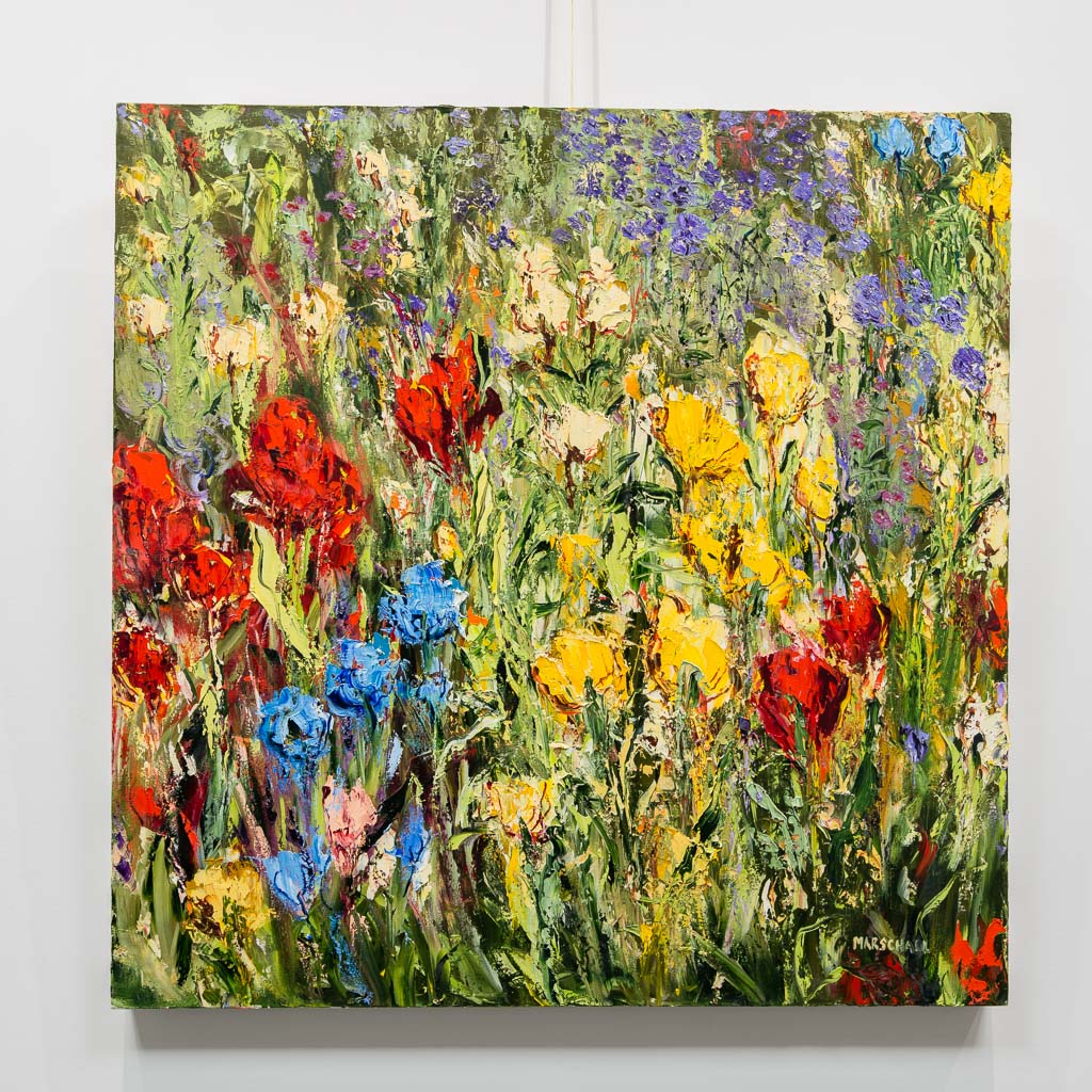 Bee Haven | 40" x 40" Oil on Canvas Gerda Marschall