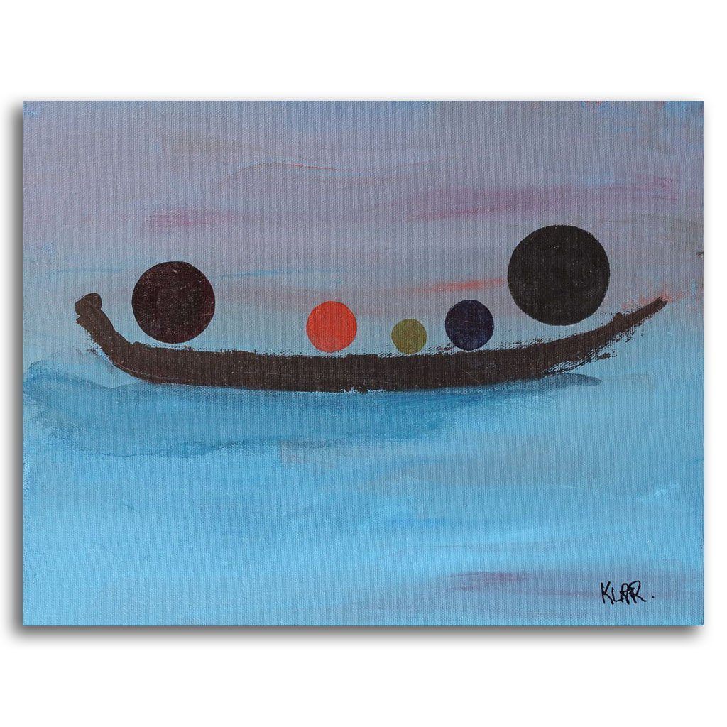 Dusk Float | 11&quot; x 14&quot; Acrylic on Canvas Irene Klar
