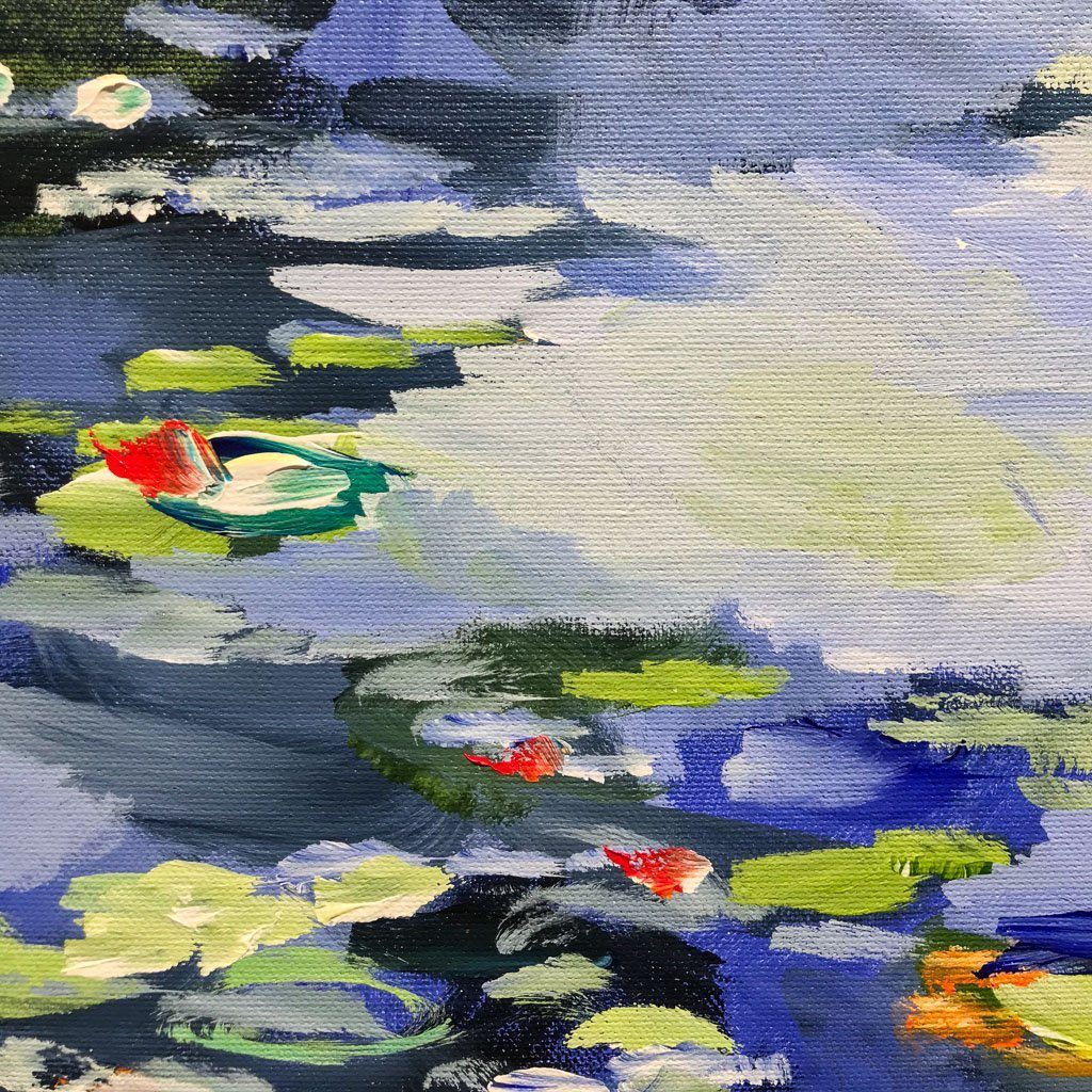 Étang 17 | 40" x 40" Acrylic on Canvas Sacha Barrette