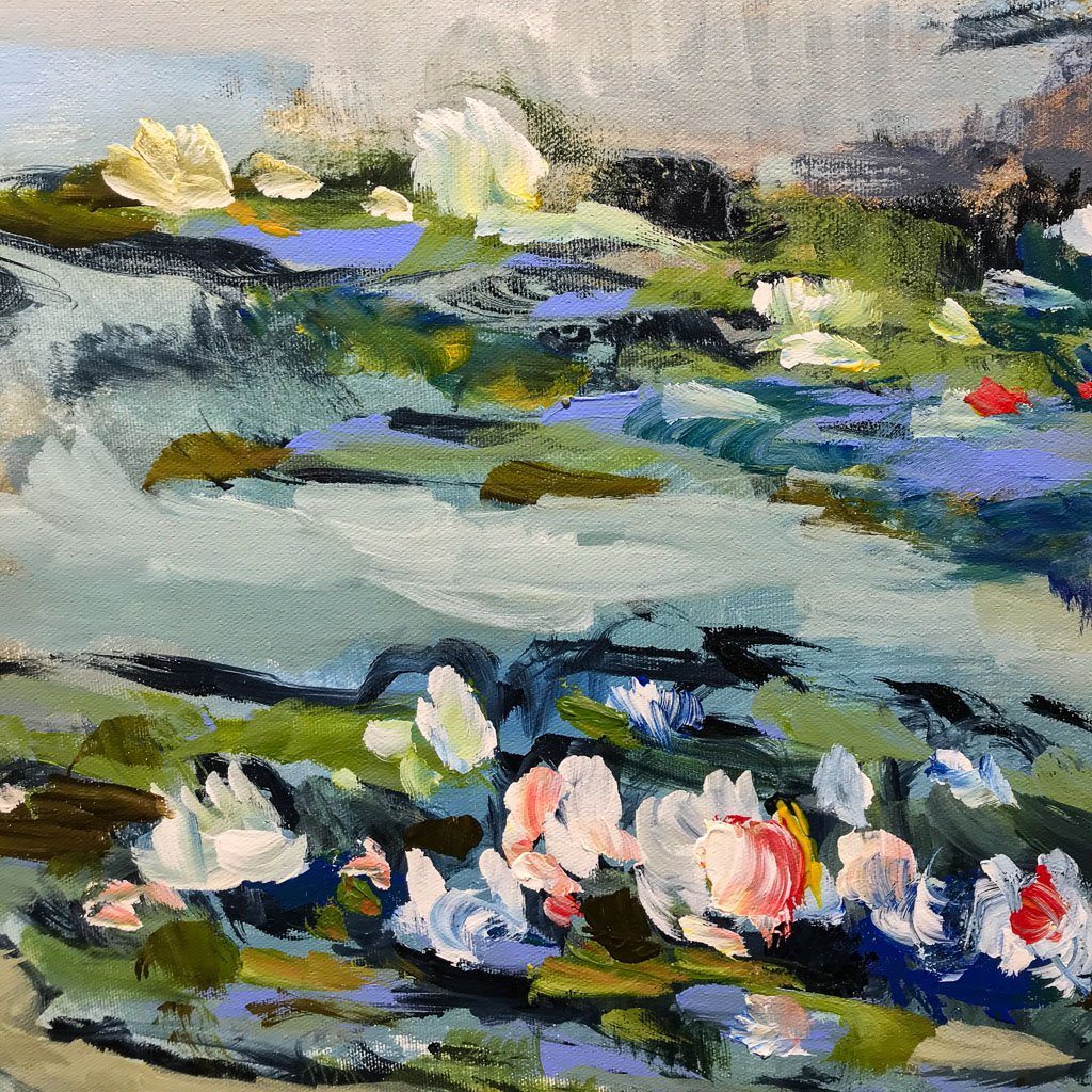 Étang 30 | 48" x 42" Acrylic on Canvas Sacha Barrette