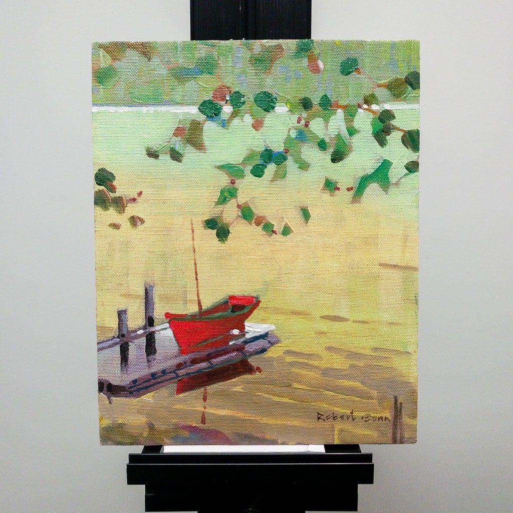 From the Cottage (2000) | 10" x 8" Acrylic on Canvas Board Robert Genn
