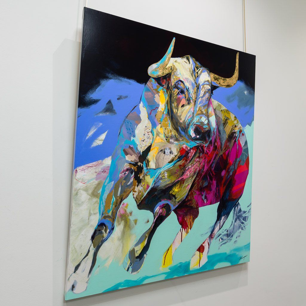 Le Déterminé Mixed Media on canvas Annabelle Marquis