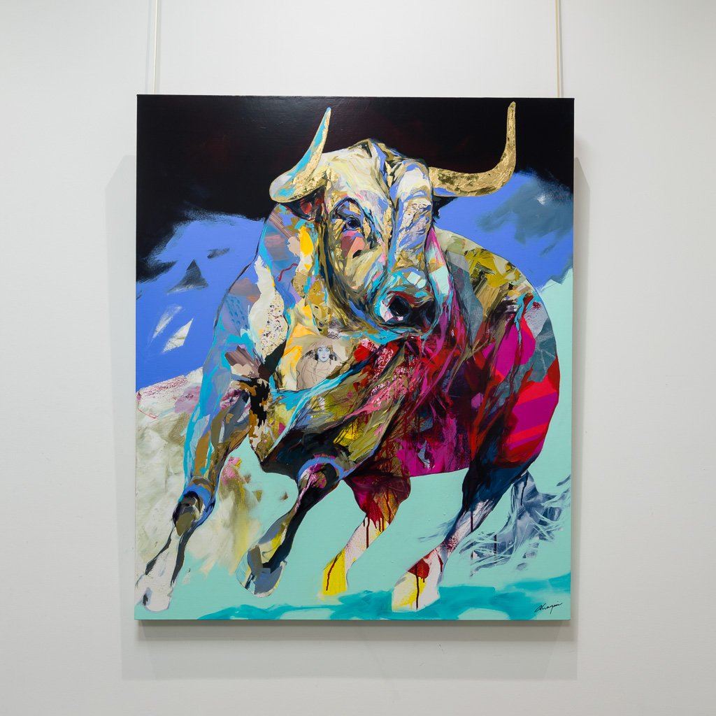 Le Déterminé Mixed Media on canvas Annabelle Marquis