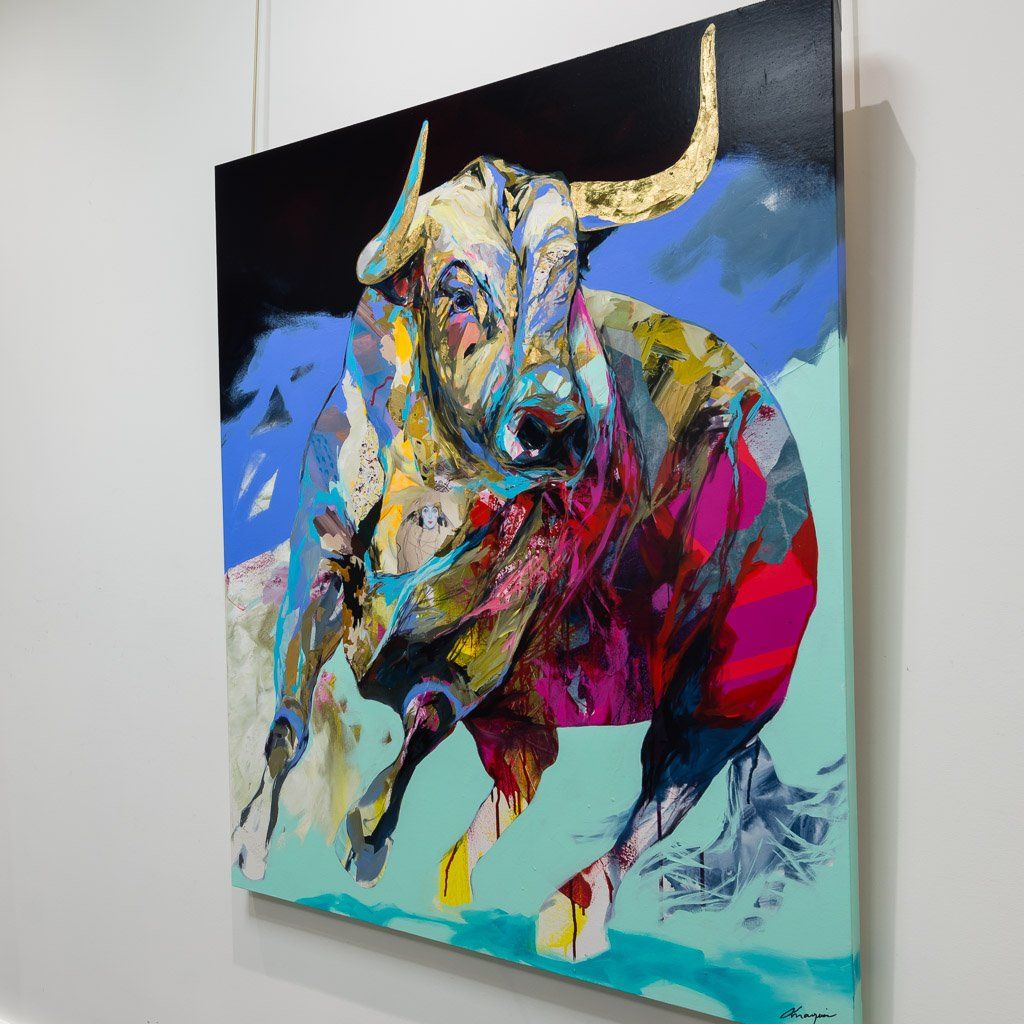 Le Déterminé Mixed Media on canvas Annabelle Marquis