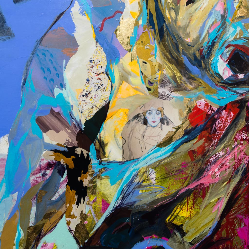 Le Déterminé Mixed Media on canvas Annabelle Marquis