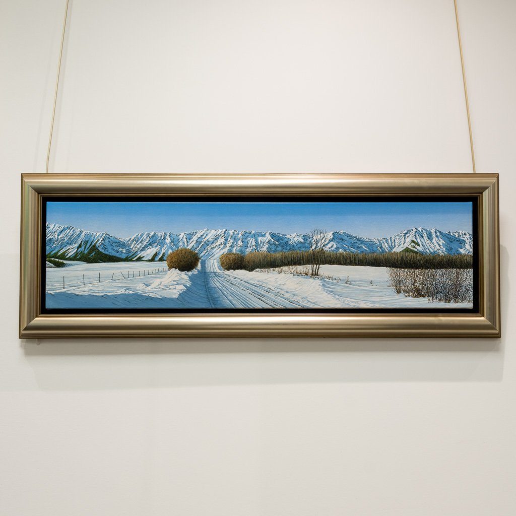Opening by Canmore | 10" x 40" Acrylic on Canvas W. H. Webb