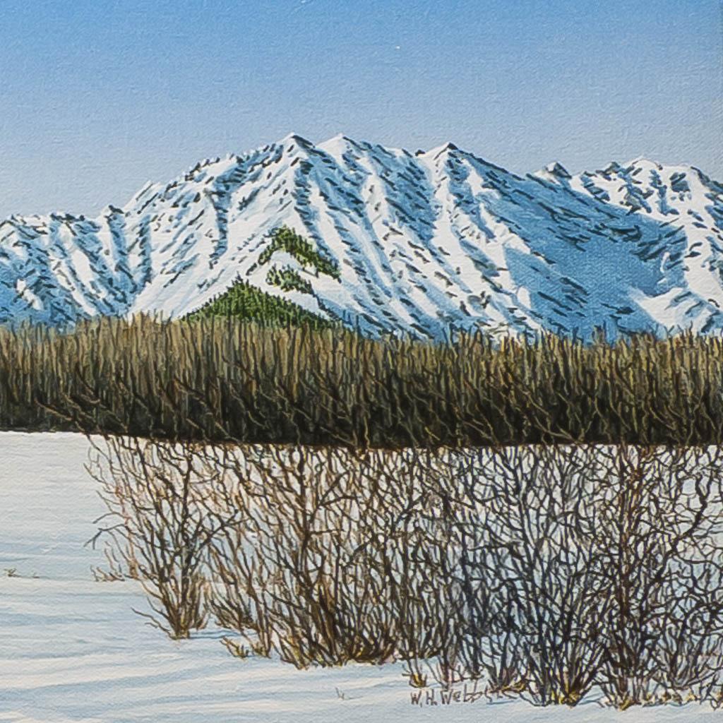 Opening by Canmore |  10" x 40" Acrylic on Canvas W. H. Webb