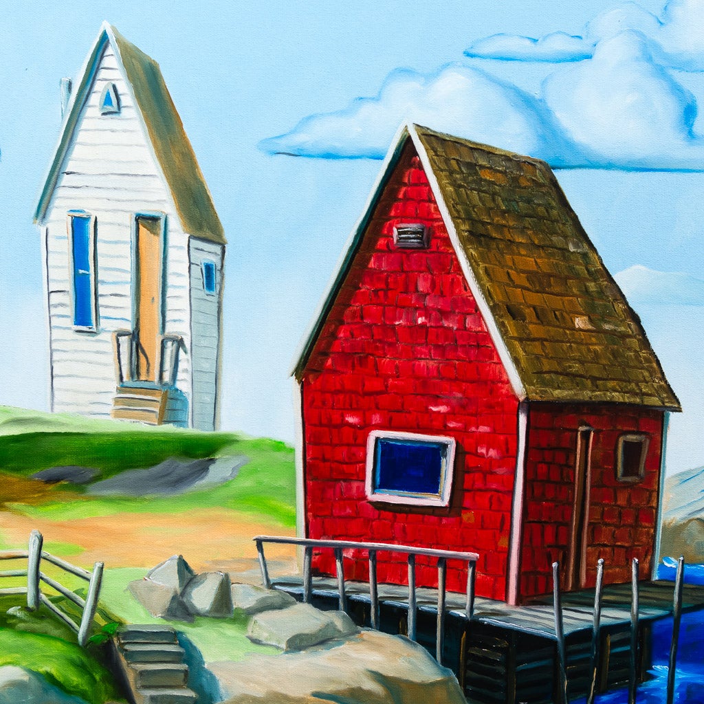 Peggy's Cove, NS | 30" x 40" Oil on Canvas Glenn Payan