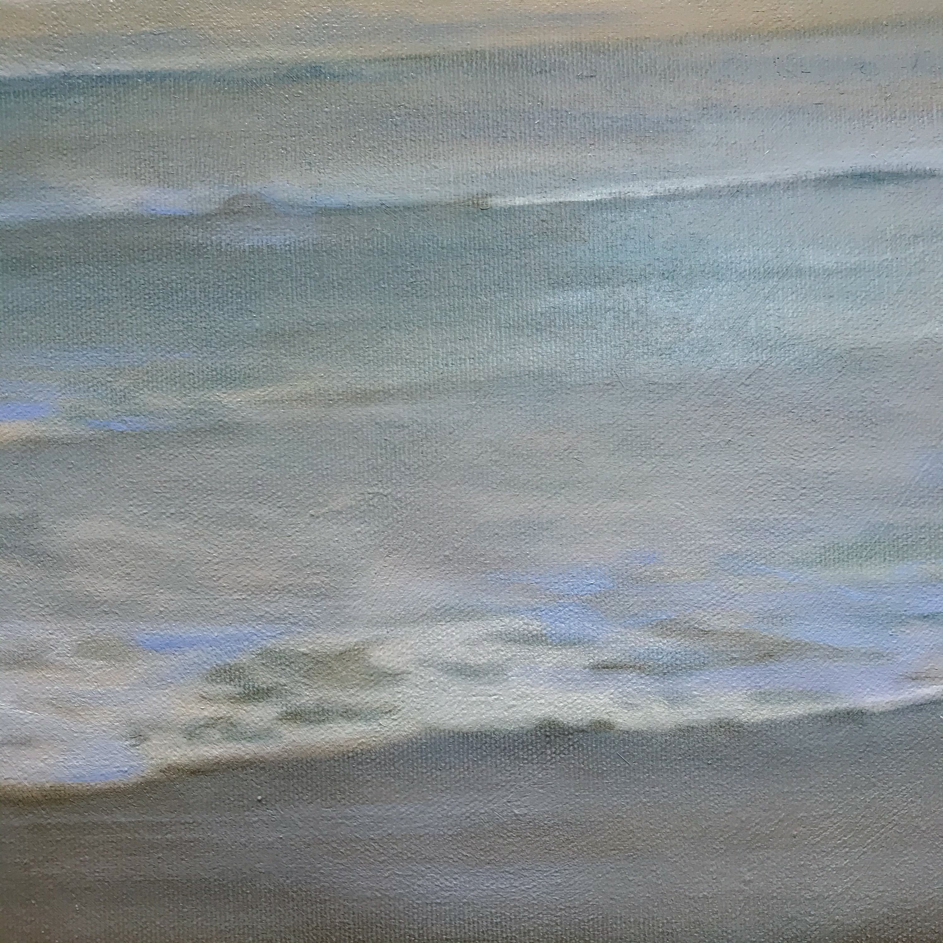 Seascape Beach Richter Series | 24" x 24" Oil on Canvas Patricia Johnston