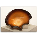 Signature Series Bowl - Espresso | 16.5" x 7" Blown and Silver Foiled Glass David Thai