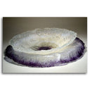 Sitting on Purple Clouds Cannikin | 14" x 3" Pate de verre Kathleen Black