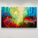 The Light is Always On | 48" x 83" Mixed Media on canvas Blu Smith