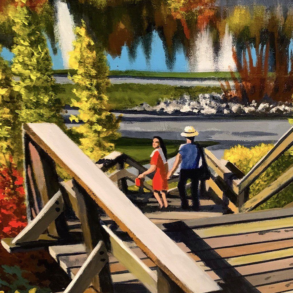 Walterdale, Wood and Steel Acrylic on Canvas Fraser Brinsmead