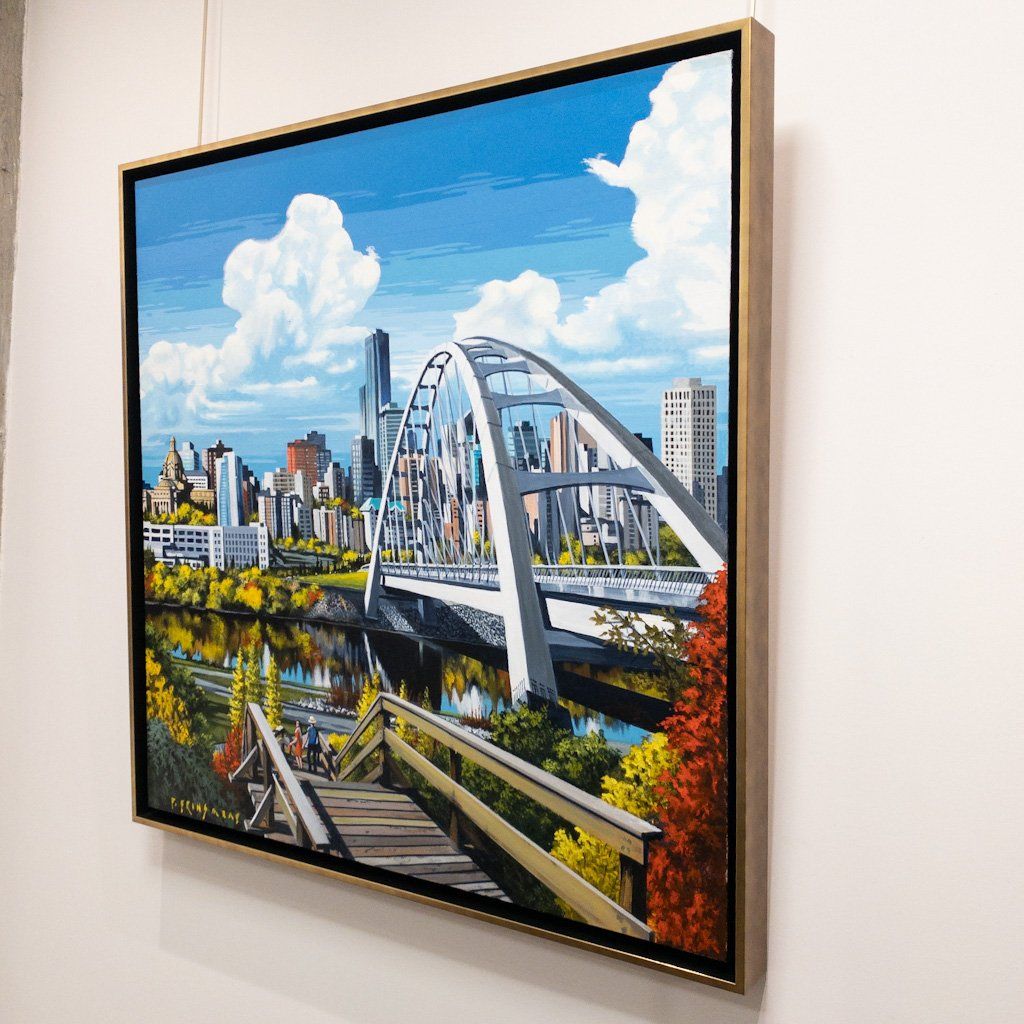 Walterdale, Wood and Steel Acrylic on Canvas Fraser Brinsmead