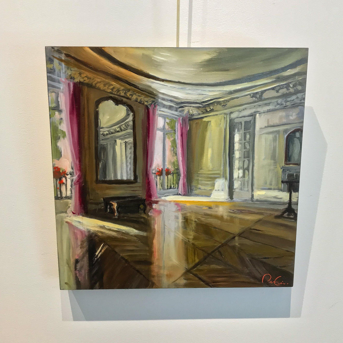 Whispering Rooms #2 | 16&quot; x 16&quot; Oil on Board Pierre Giroux