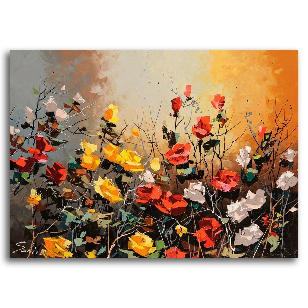 Wild Roses | 36" x 48" Acrylic on Canvas Sabina