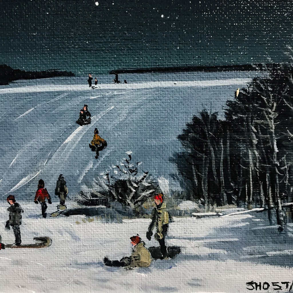 You can ride on my tube | 8" x 10" Oil on Panel Peter Shostak