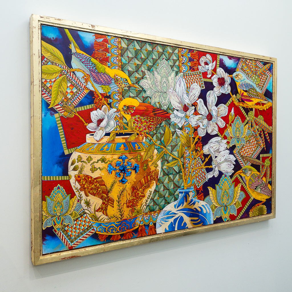 Grant Leier Quilting Club | 32&quot; x 48&quot; Acrylic on Canvas