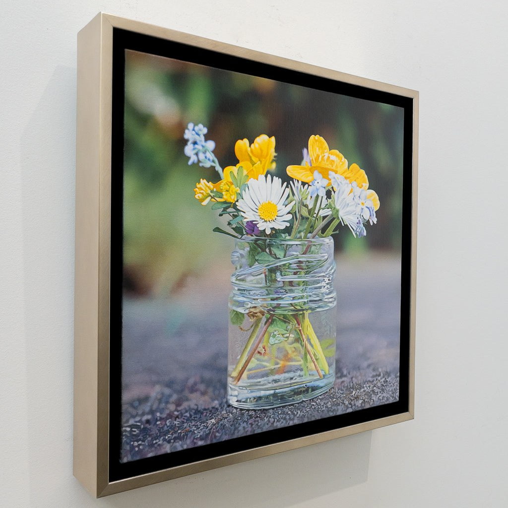 A Bouquet Along The Path | 12" x 12" Acrylic on Canvas Glen Semple