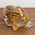Nosey Glass Bear - Gold Topaz | 7" x 4" x 3" Hot Sculpted Blown Glass Hayden MacRae