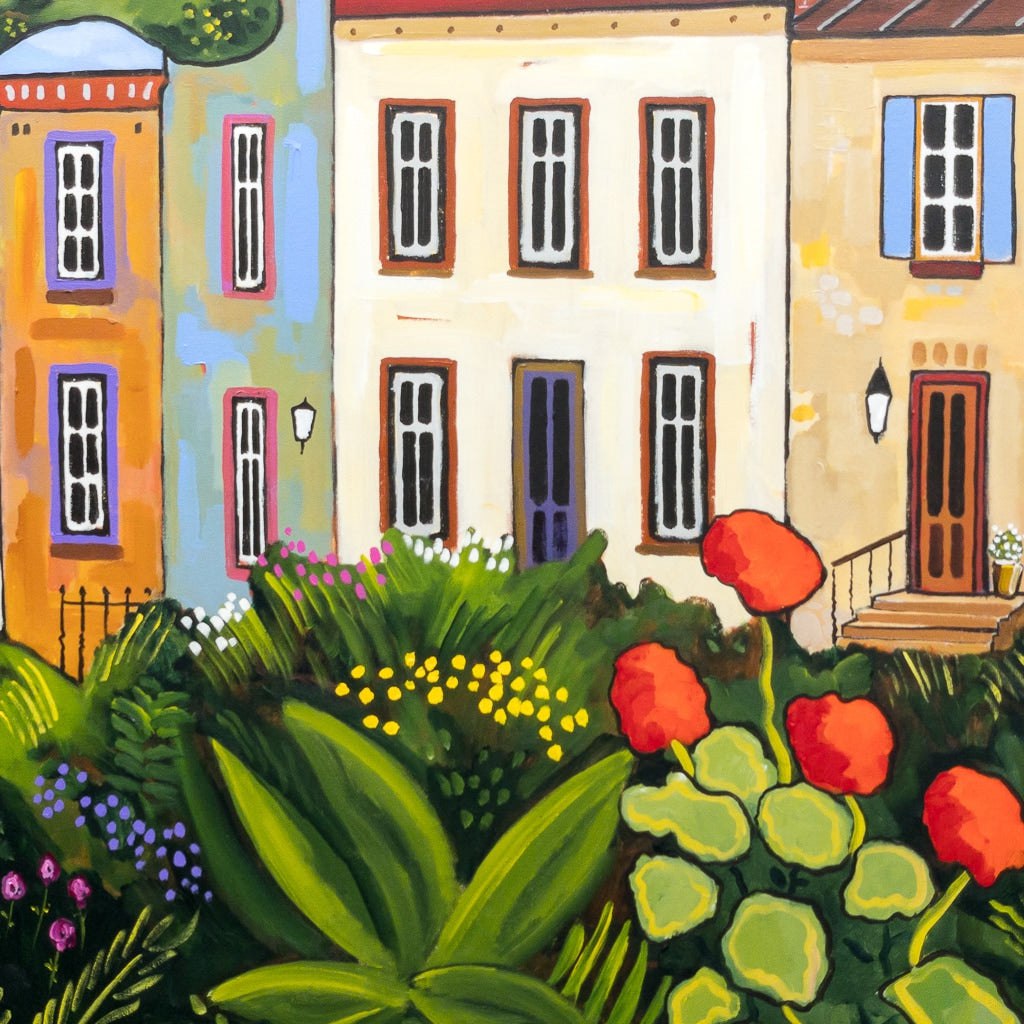 Charming Street | 36" x 48" Acrylic on Canvas Alain Bédard
