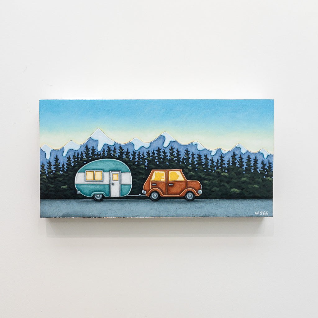 Road Trip | 8&quot; x 16&quot; Acrylic on Birch Panel Peter Wyse