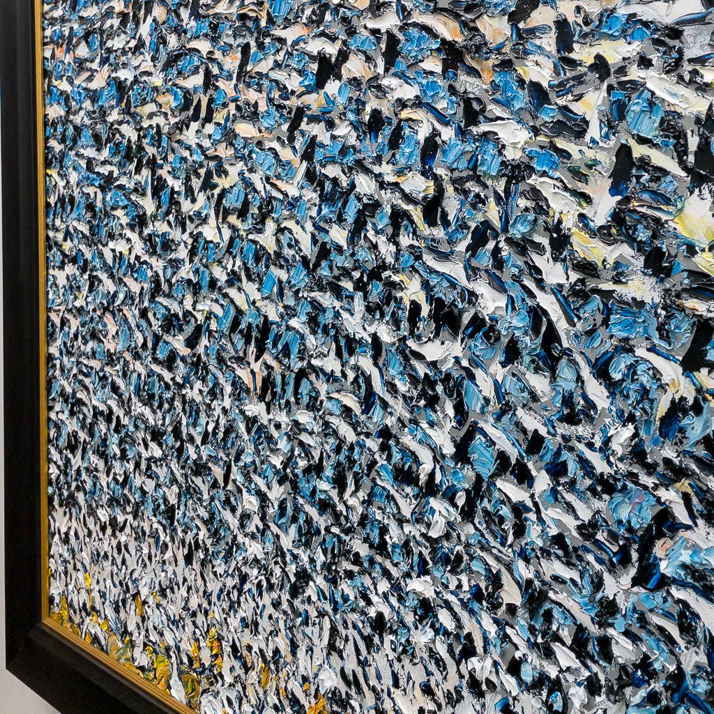 Raynald Leclerc Migration d'automne les Oies Blanches | 30" x 36" Oil on Canvas