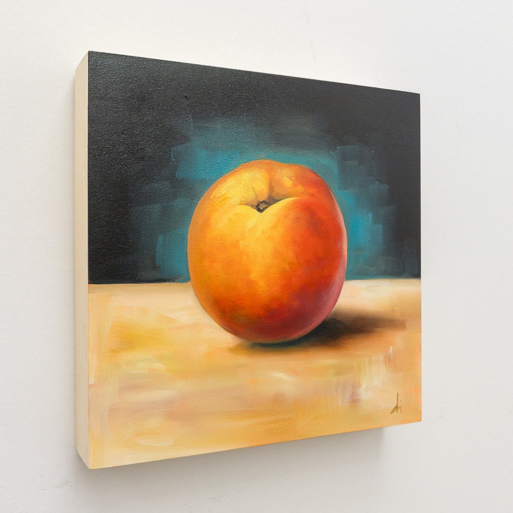 Di Series - Peach |8" x 8" Oil on Panel Dana Irving