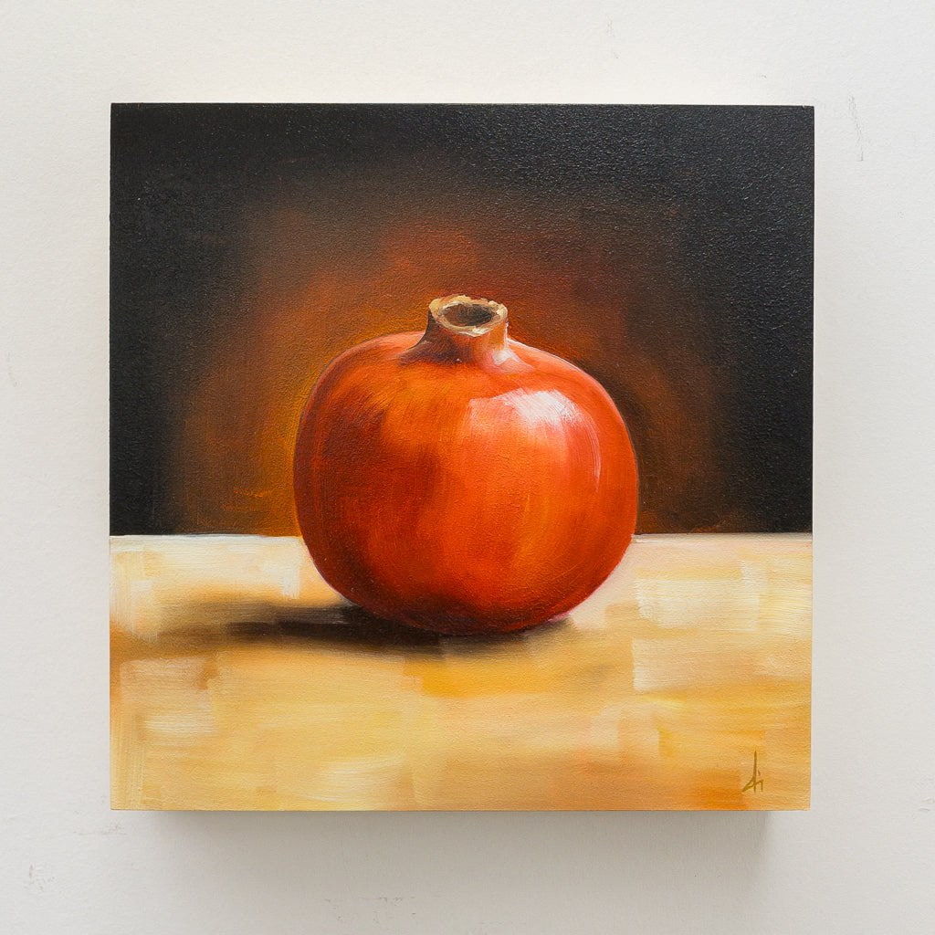 Di Series - Pomegranate | 8" x 8" Oil on Panel Dana Irving