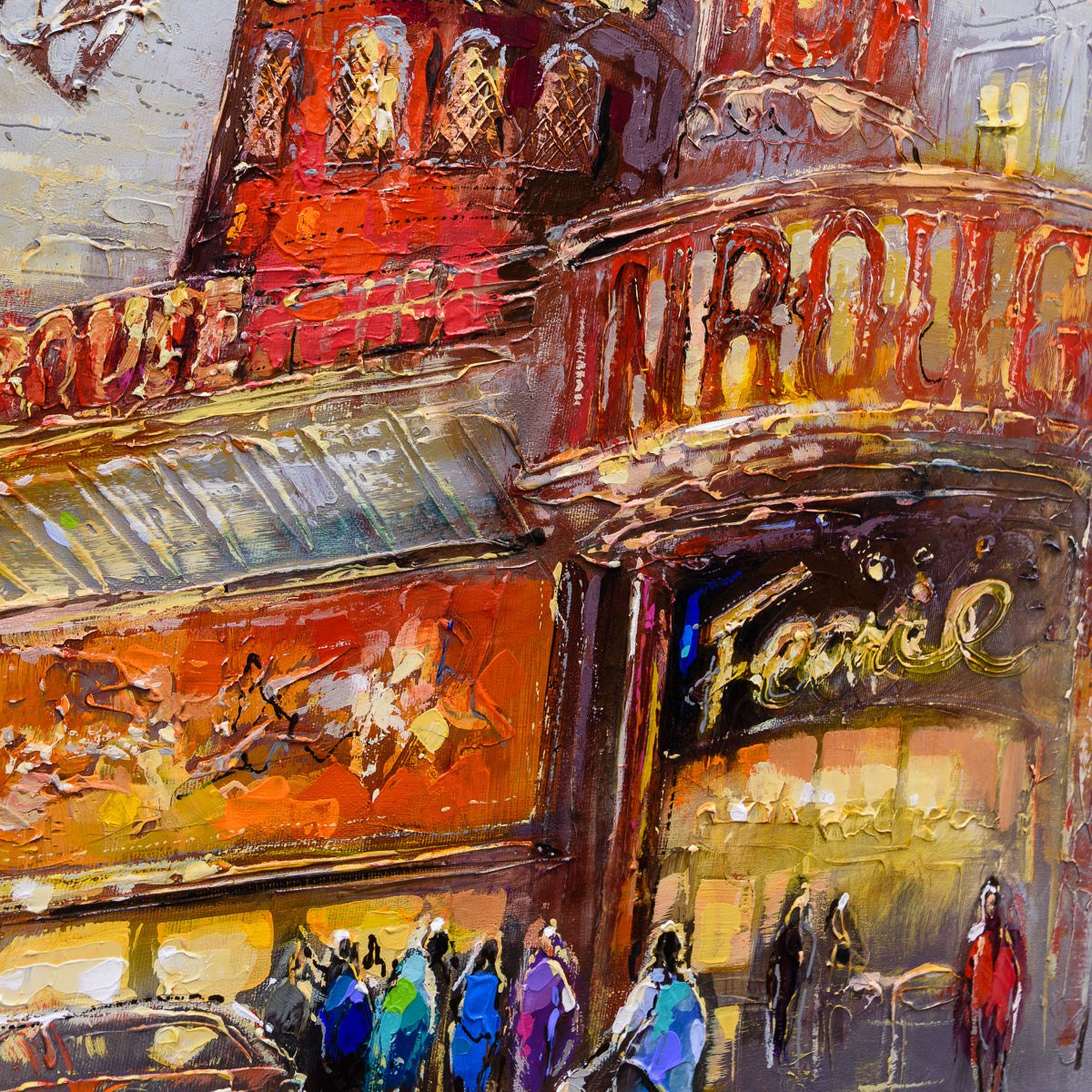 An Icon of Paris | 36" x 48" Acrylic on Canvas Irene Gendelman