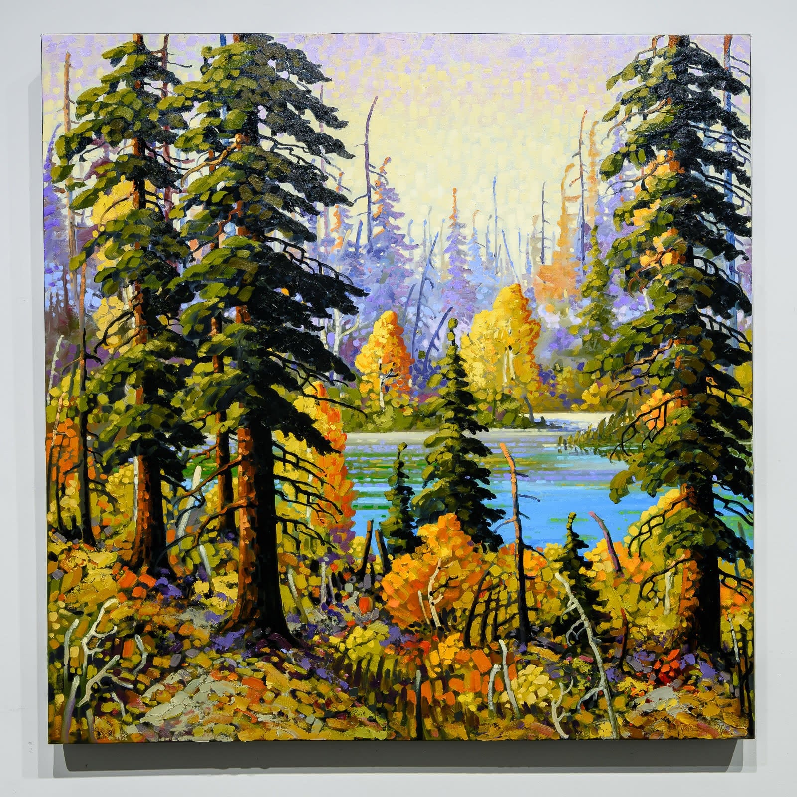 Autumn Pageant | 36" x 36" Oil on Canvas Rod Charlesworth