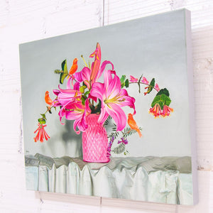 Maria Medina Beetle Mania #1 | 24" x 30" Oil on Canvas