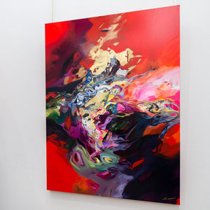 Annabelle Marquis Inferno | 48" x 36" Mixed Media on Canvas