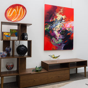 Annabelle Marquis Inferno | 48" x 36" Mixed Media on Canvas