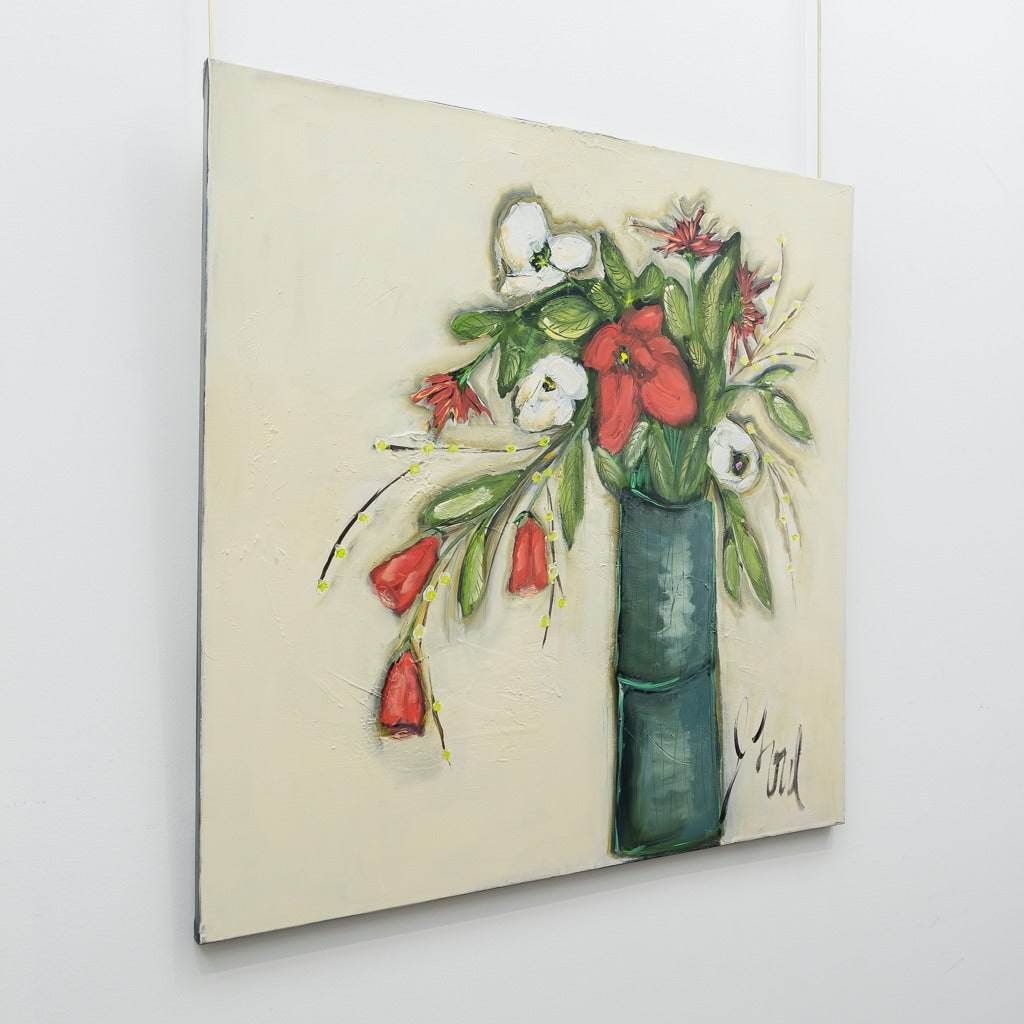 Un peu de folie | 36" x 36" Acrylic on Canvas Josée Lord
