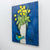 Bleu Bird & Tulips | 40" x 30" Acrylic on Canvas Josée Lord