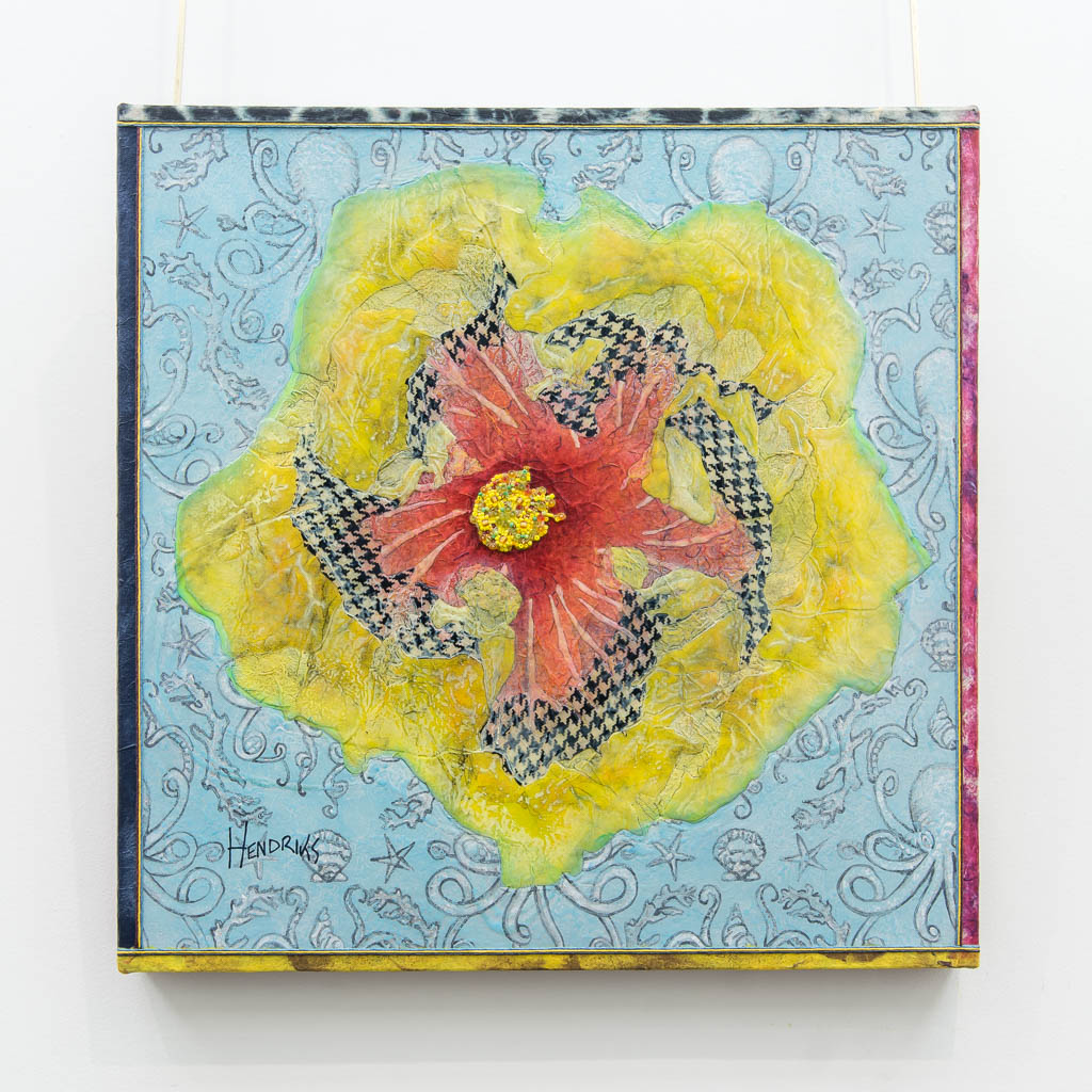 Maryann Hendriks Octopus&#39;s Garden | 20&quot; x 20&quot; Mixed Media on canvas
