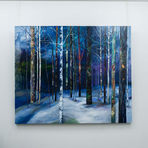 Annabelle Marquis The Inhabited Forest | 60" x 72" Mixed Media on Canvas