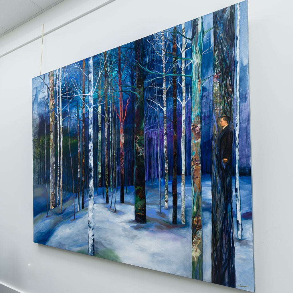The Inhabited Forest | 60" x 72" Mixed Media on Canvas Annabelle Marquis
