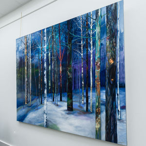 Annabelle Marquis The Inhabited Forest | 60" x 72" Mixed Media on Canvas