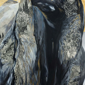 Annabelle Marquis Head of the Field | 60" x 30" Mixed Media on Canvas