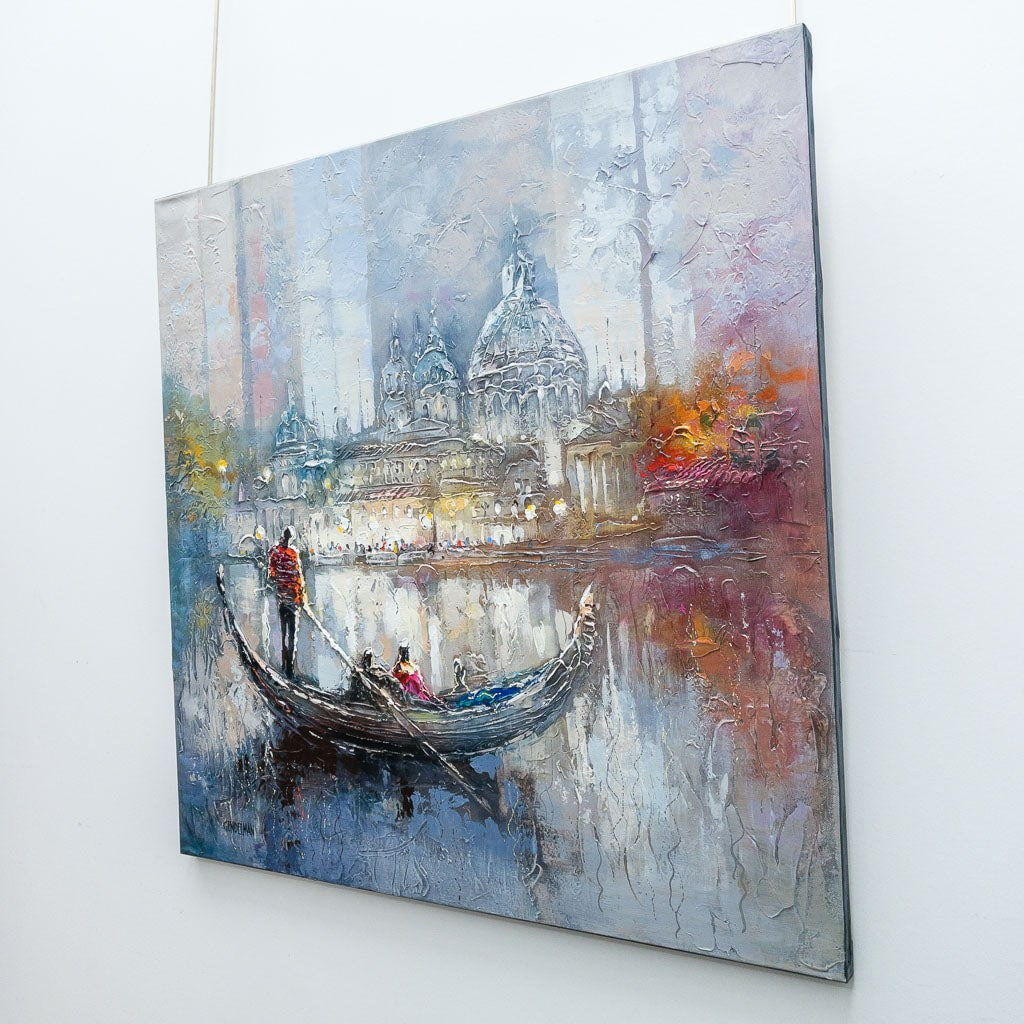 View From the Gondola | 30" x 30" Acrylic on Canvas Irene Gendelman