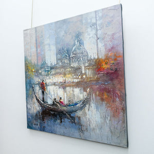 Irene Gendelman View From the Gondola | 30" x 30" Acrylic on Canvas