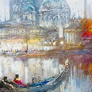 Irene Gendelman View From the Gondola | 30" x 30" Acrylic on Canvas