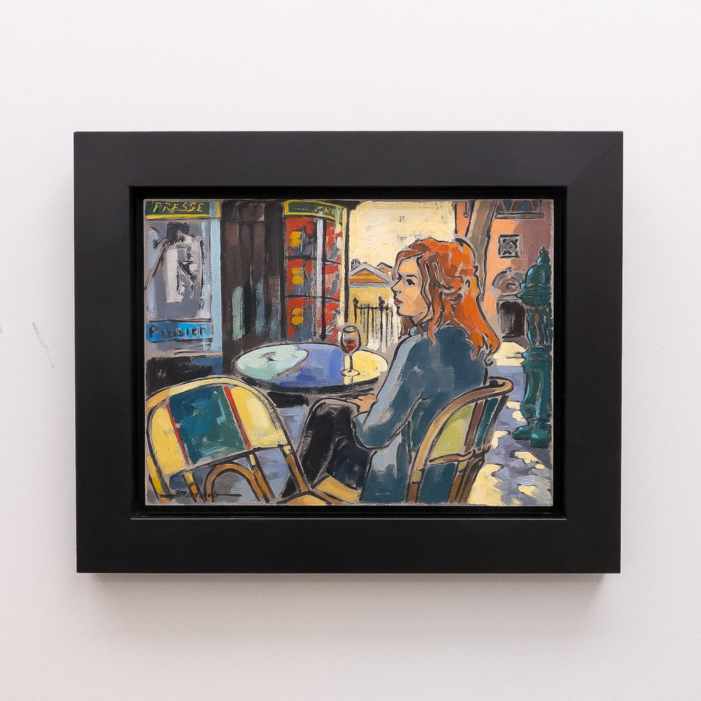 Fille Rousse, Place des Absseses | 9" x 12" Oil on Canvas Jeannette Perreault