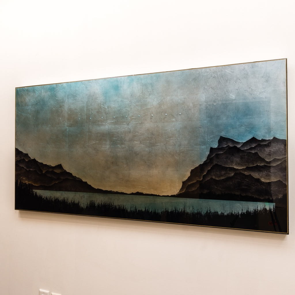 The Still of Evening | 31.5" x 63 mixed media on panel David Graff