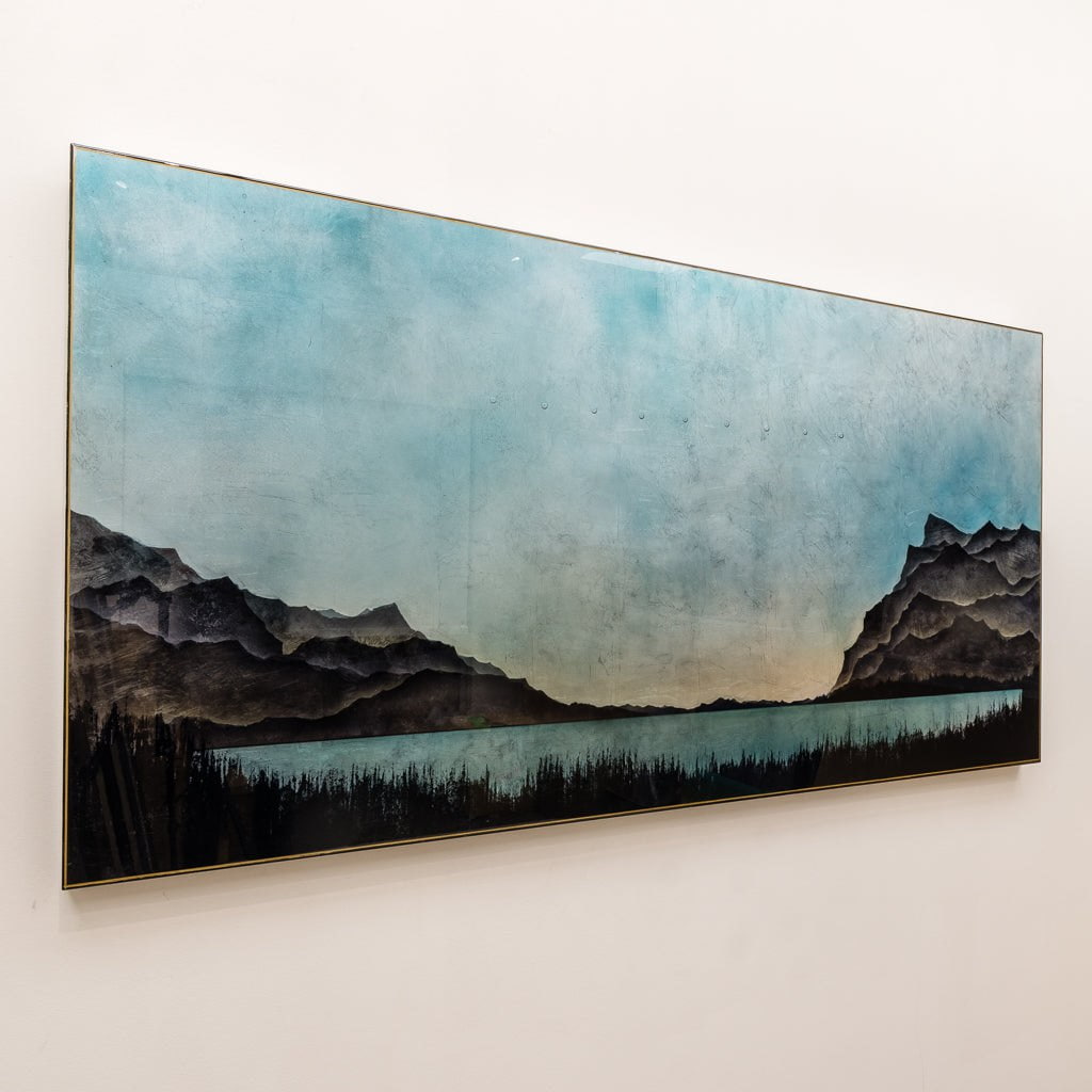 The Still of Evening | 31.5" x 63 mixed media on panel David Graff